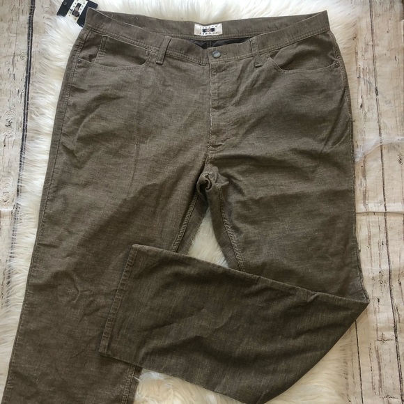 Joseph Abboud NWT Dark Khaki Baby Corduroy 5-Pocket Pants Men’s Size 40x32 - Picture 2 of 6